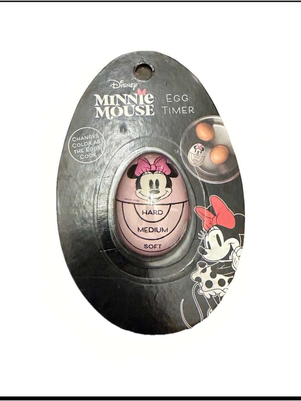 Disney Minnie Mouse Pink Heat-Sensing Egg Timer